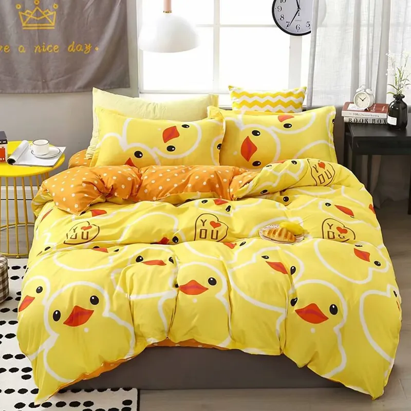 Polyester fiber Print Four-Piece Bedding Set