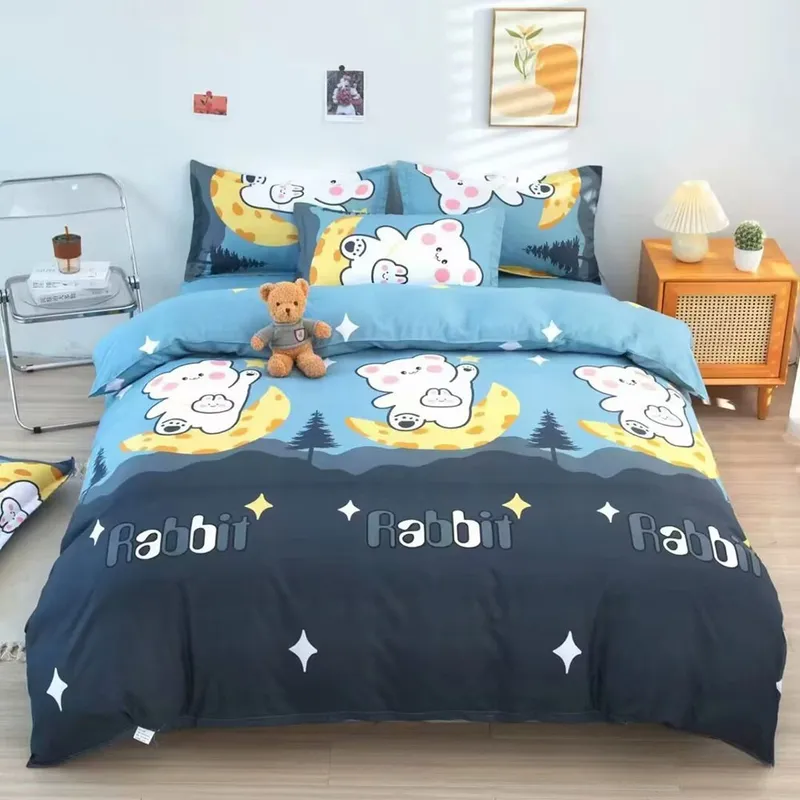 Polyester fiber Print Four-Piece Bedding Set