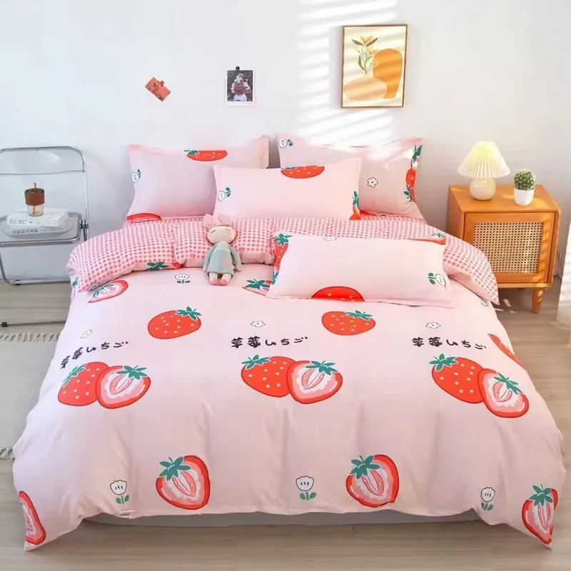 Polyester fiber Print Four-Piece Bedding Set