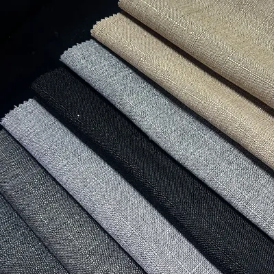 145cm 260GSM Polyester Imitation Linen Sofa Upholstery Fabric