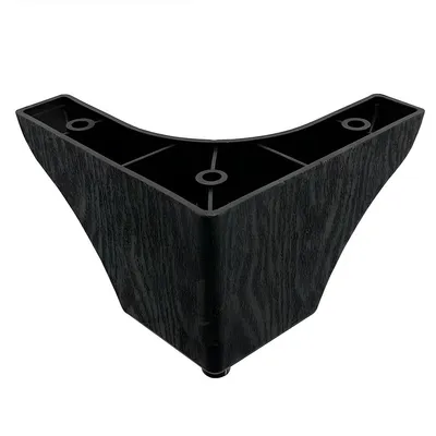 75mm Plastic Sofa Leg Black