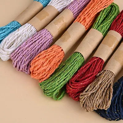 Twisted Metallic Paper Rope