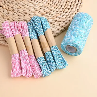 Two-Tone Twisted Paper Rope Cord