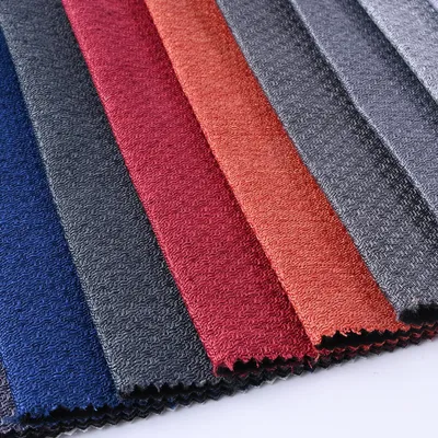 Polyester Checkered Linen Sofa Upholstery Fabric