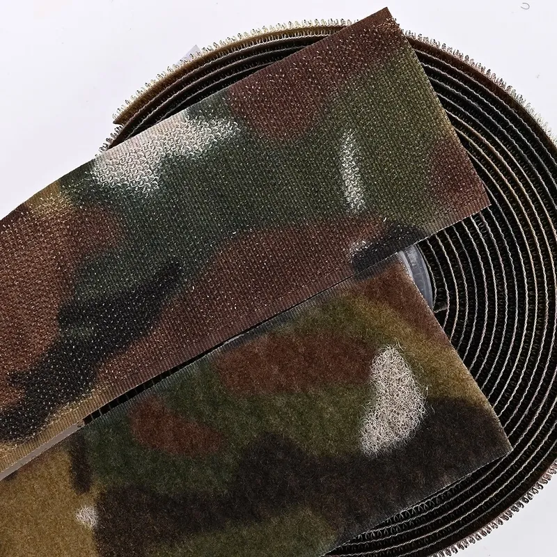50mm 100% Nylon Camouflage Printed Hook and Loop Fastener Tape