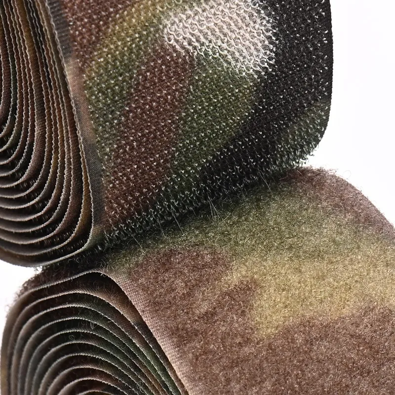 50mm 100% Nylon Camouflage Printed Hook and Loop Fastener Tape