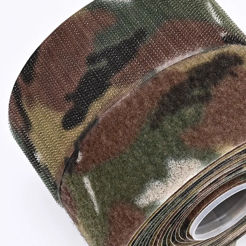 50mm 100% Nylon Camouflage Printed Hook and Loop Fastener Tape