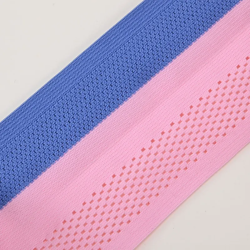 Nylon Spandex Mesh Folded Knitted Elastic Webbing