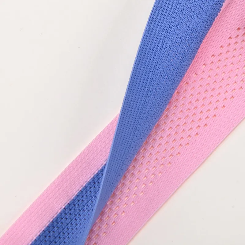 Nylon Spandex Mesh Folded Knitted Elastic Webbing