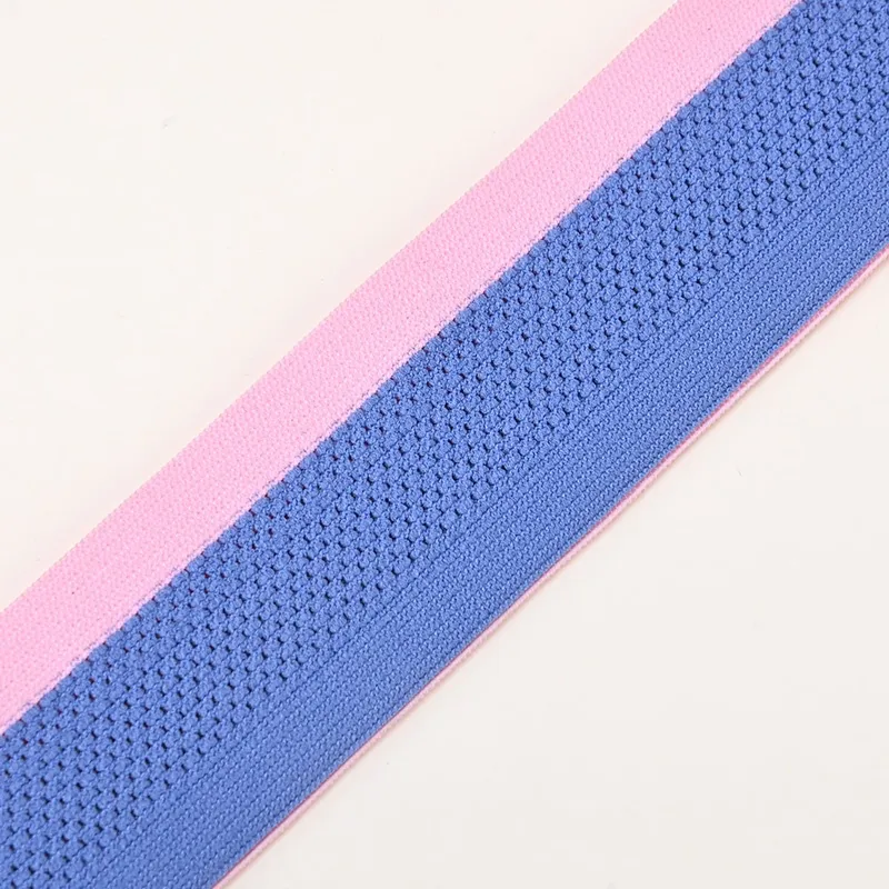 Nylon Spandex Mesh Folded Knitted Elastic Webbing