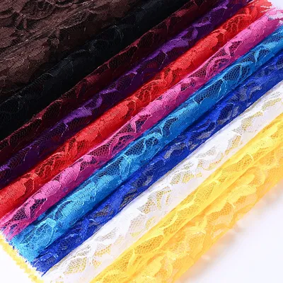 Tricot Warp-Knit Nylon Lace Fabric