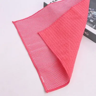 Dual-Sided Microfiber Terry Towel Fabric 30x30cm 250GSM