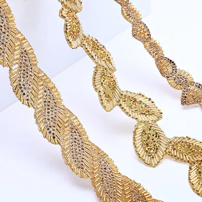 Hot-fix Glass Beaded Trim