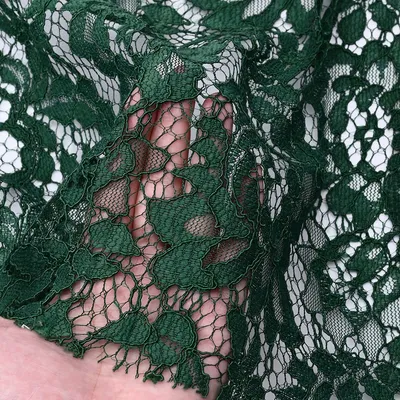 100% Polyester Tricot Net Lace Fabric