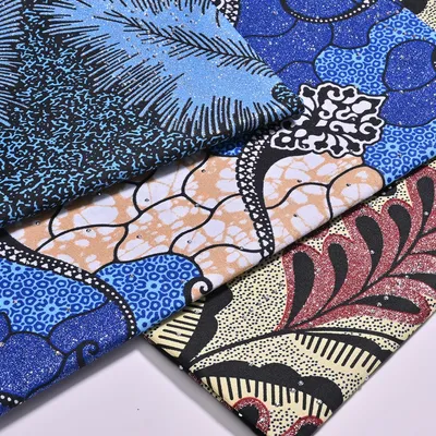 Polyester Imitation Wax Print Fabric