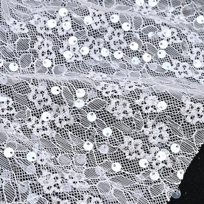 Sequin Embroidered Fashion Lace Fabric