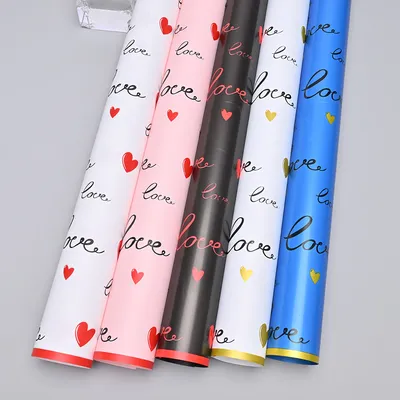 57*57cm Plastic Flower Wrapping Paper