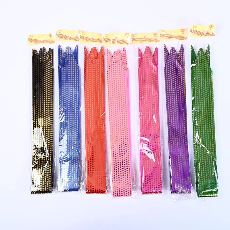 Dotted Metallic Paper Pull Ribbon