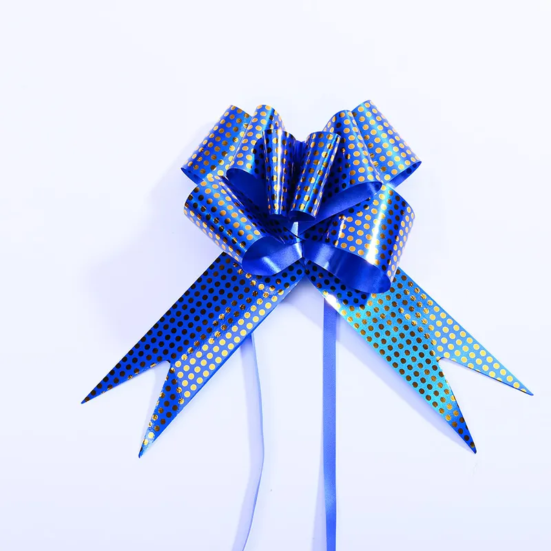 Dotted Metallic Paper Pull Ribbon