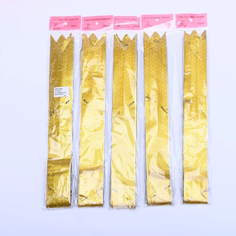 Embossed Metallic Pull Ribbon
