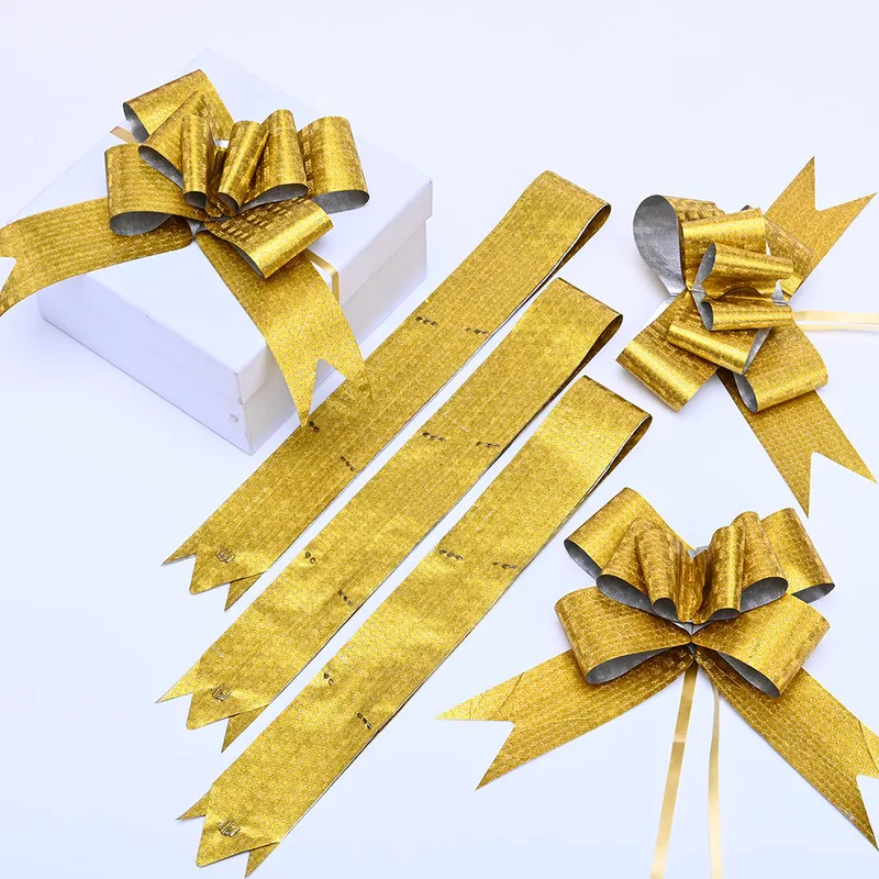Embossed Metallic Pull Ribbon