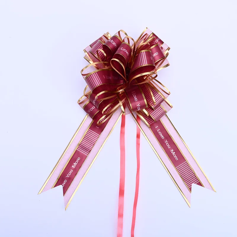 Organza Matte Printed Paper Curling Ribbon