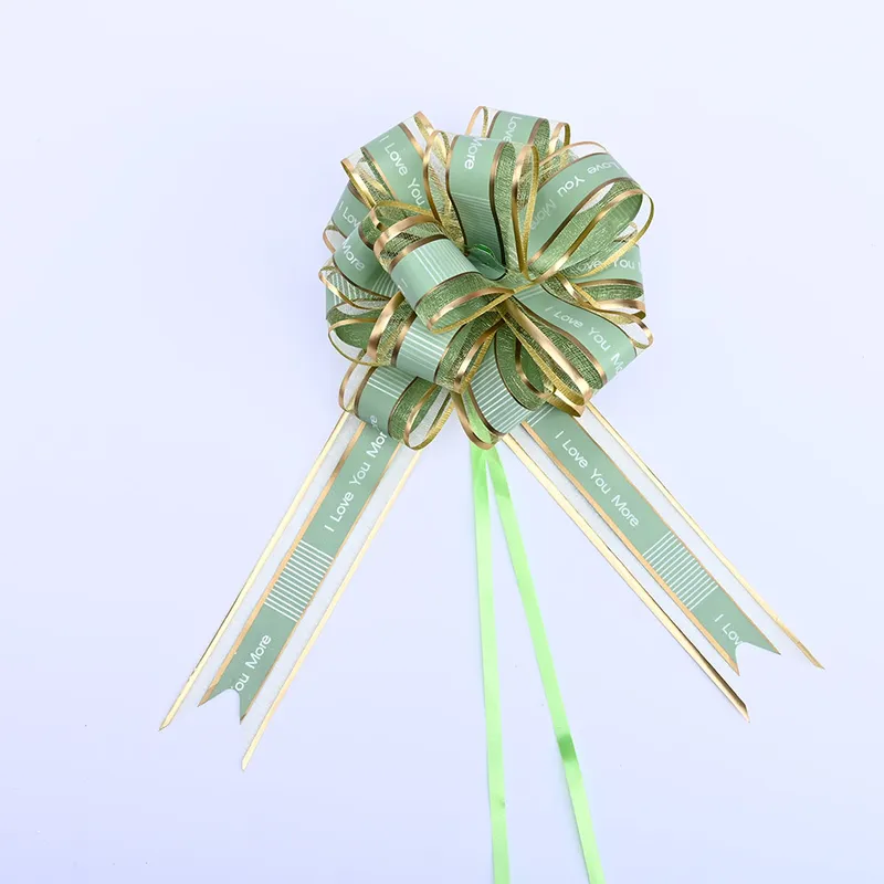 Organza Matte Printed Paper Curling Ribbon