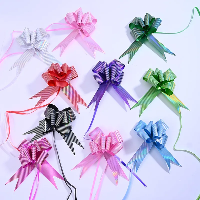 Striped Holographic Pull Ribbon