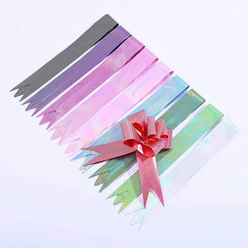 Striped Holographic Pull Ribbon