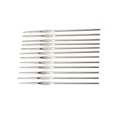 1# Iron Single Hook Crochet Needle