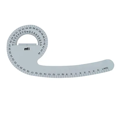 Comma-Shape Tailor's Ruler
