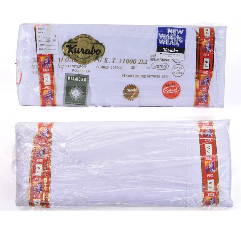 65/35 Polyester Cotton White Poplin Fabric