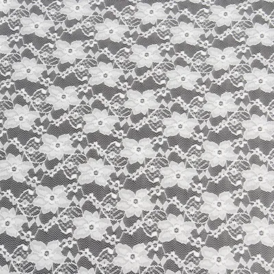 Black Scalloped Stretch Lace Fabric for Underwear