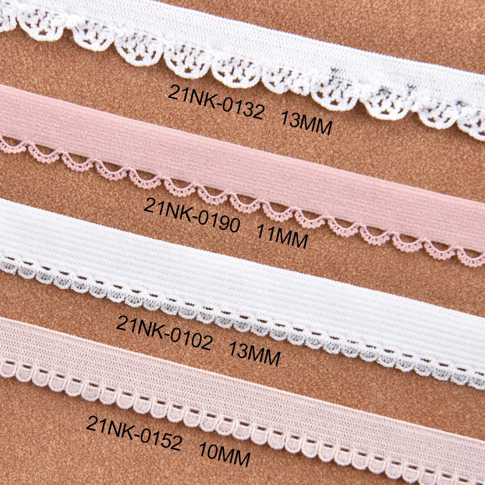 Nylon Spandex Picot Edged Elastic Trim