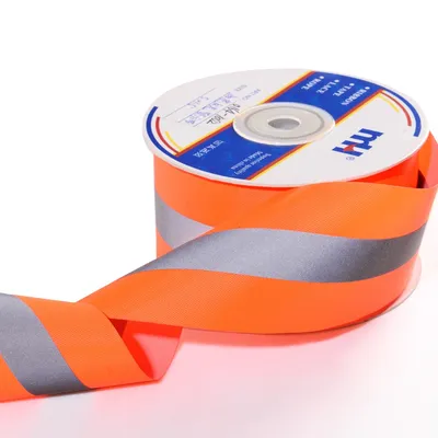 5x1.5cm Orange Oxford Reflective Caution Tape