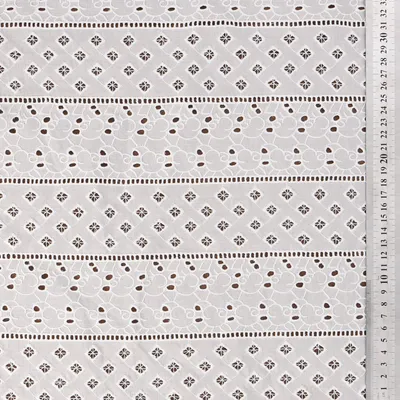 Broderie Anglaise Eyelet Embroidered Cotton Lace Fabric