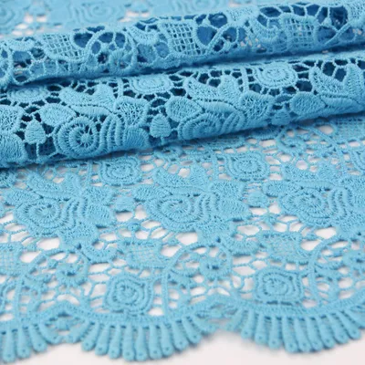 Hollowed Guipure Lace Fabric