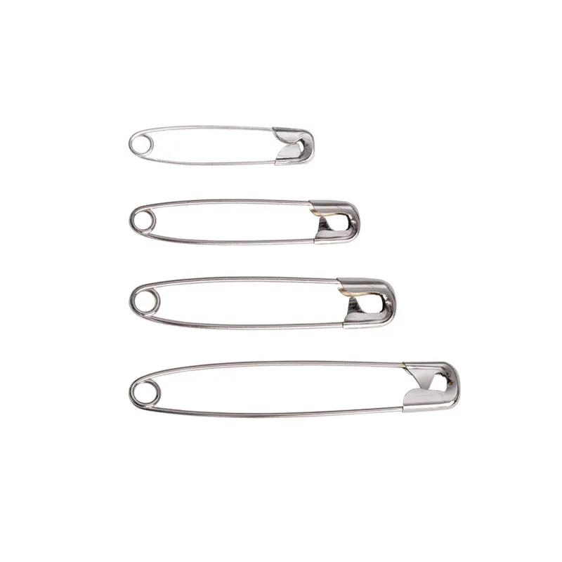 Nickel Plated Steel Safety Pins With Spring Mechanism