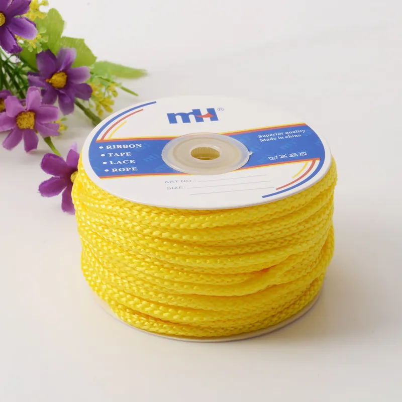 5mm Yellow Braided Polypropylene Rope