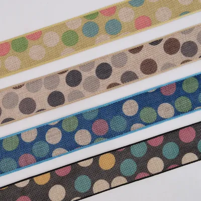 40mm Embossed Polka Dot Decorative Ribbon