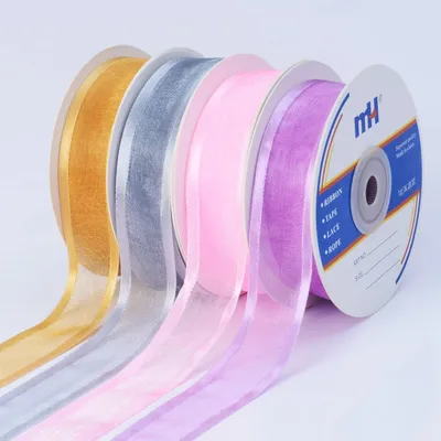 25mm Satin Edged Sheer Organza Ribbon