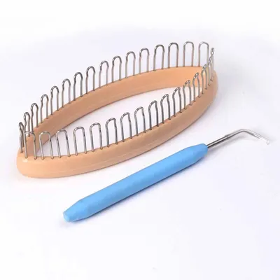 Round Hand Knitting Sock Loom with Hook