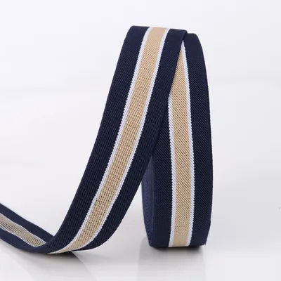 36mm Woven Striped Elastic Webbing Band