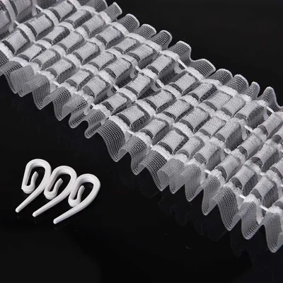 73mm Translucent Rufflette Curtain Header Tape