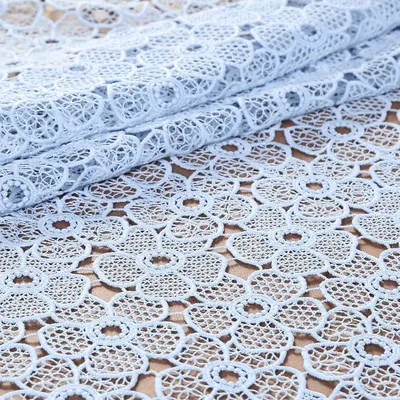 120cm Custom Dyed Embroidered Guipure Lace Fabric