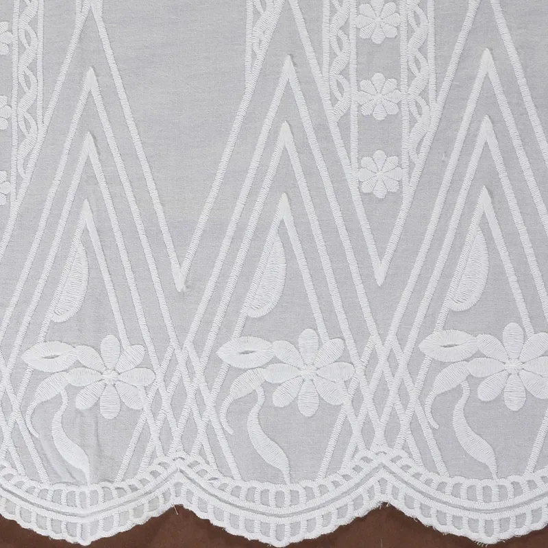 Broderie Anglaise Eyelet Embroidered Cotton Lace Fabric