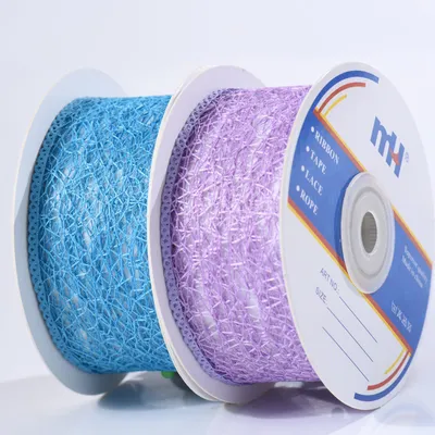 38mm Poly Mesh Lace Ribbon, Scallop Edge