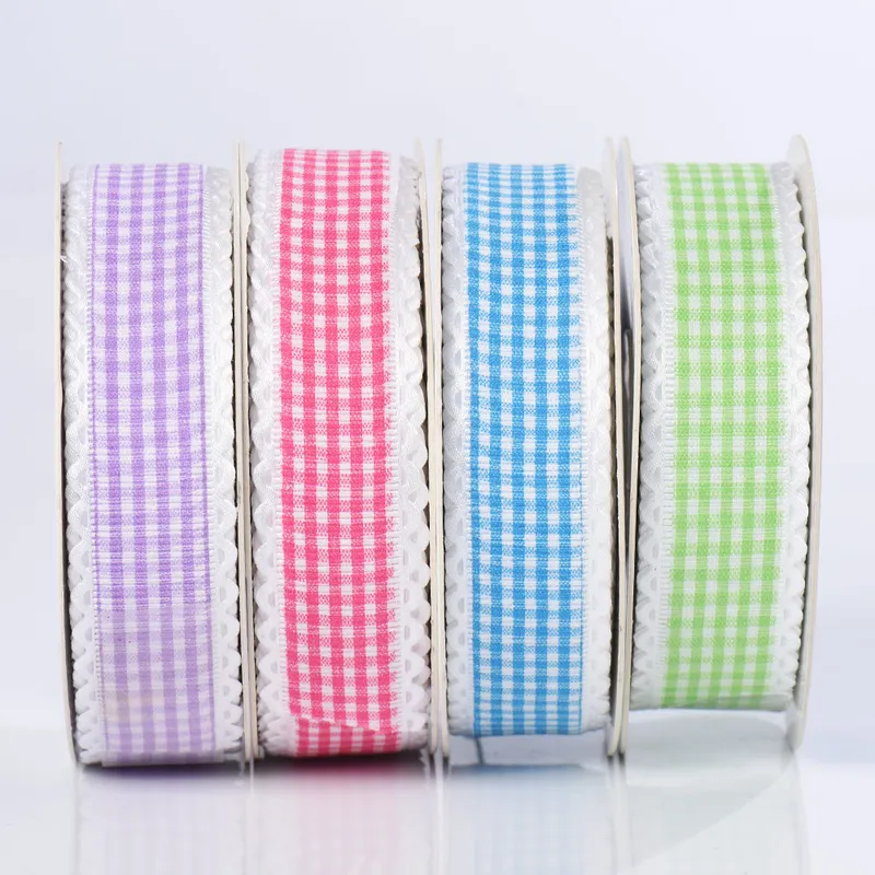 25mm Embossed Grosgrain Ribbon with Picot Edge