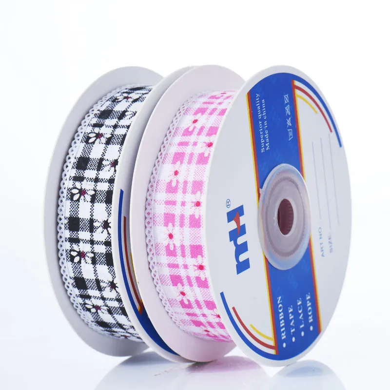 25mm Embossed Grosgrain Ribbon with Picot Edge