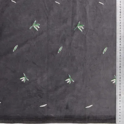 Embroidered Holland Velvet Upholstery Fabric